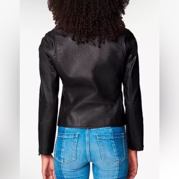 BLANKNYC Faux Leather Full Zip Moto Jacket - Black - XS, NWT - Picture 2 of 7